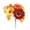 Red, variant on 3/2/1PCS Fall Cemetery Flowers, Sunflowers Artificial Fall Silk Flowers with Pumpkin for Wedding Floral Arrangement Autumn Thanksgiving Table Centerpieces Decor