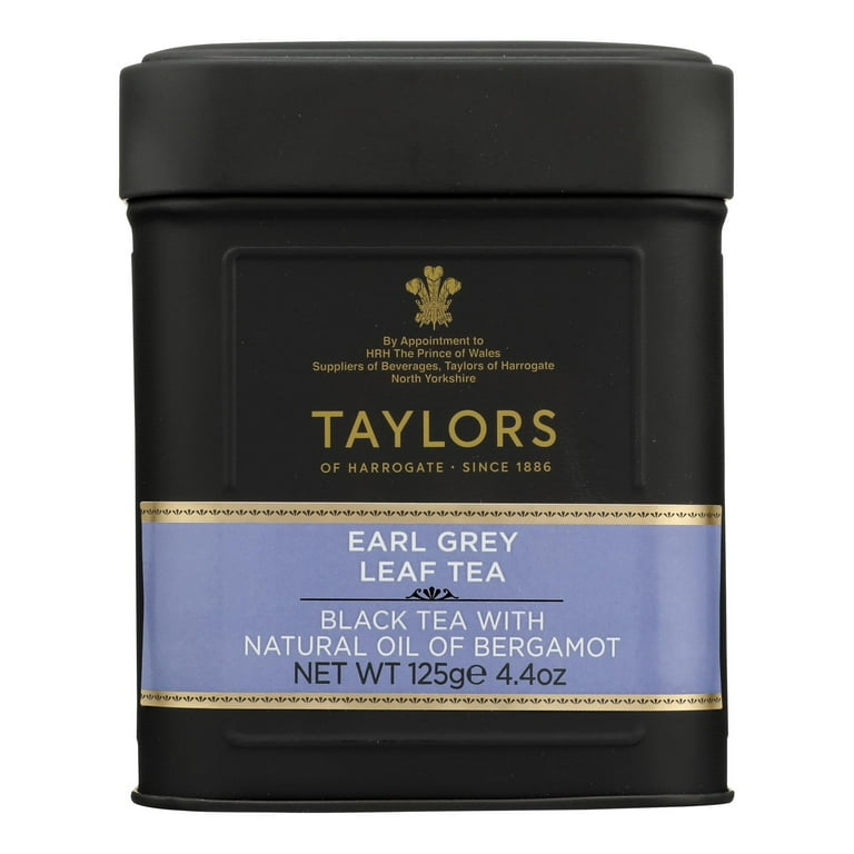 Taylors of Harrogate Earl Grey, Loose Leaf, 4.41 Ounce Tin Caddy