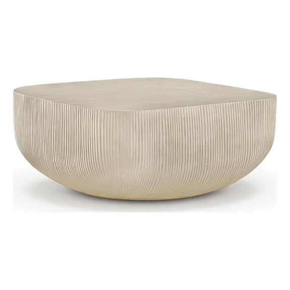 Meridian Furniture Sonara Beige Indoor/Outdoor Concrete Coffee Table