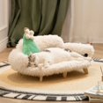 thumbnail image 3 of Wewoofun Wooden Pet Bed Dog Nest Cats Dog Beds Luxury Cat Bed Pets Safety Sleeping Bed for Small Medium Dogs ShopWise Round, 3 of 6