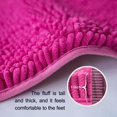 thumbnail image 6 of Bathroom Rugs Sets 2 Piece, Ultra Soft Absorbent Bath mat Chenille Bathroom Rug, Antiskid Bath mats Washable Bathroom mat (20x32 inch + 16x24 inch) Rose red, 6 of 6