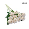 thumbnail image 3 of Billuyoard 10 piezas de tela de simulación de flores artificiales de larga duración para el hogar, sala de estar, fiesta, plantas decorativas de flores Flores artificiales champán Billuyoard HA084570-01, 3 of 6