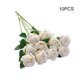 thumbnail image 5 of Yuarrent 10 piezas de tela de simulación de flores artificiales de larga duración para el hogar, sala de estar, fiesta, plantas decorativas de flores Flores artificiales champán Yuarrent HA084570-01, 5 of 6