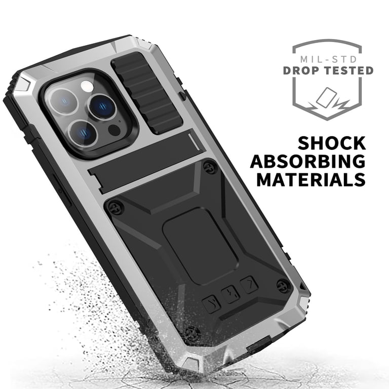 Compatible with iPhone 13 Pro Max Metal Case, with Screen