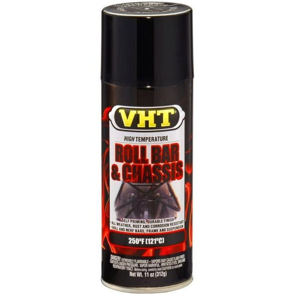 Dupli-Color & VHT DUPSP670 Aérosol de Peinture pour Barre de Roulement et Châssis à Haute Température 11 oz Noir Émail de Moteur