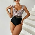 thumbnail image 2 of Aayomet Swim Suits for Women 2024 Swimsuits Backless Swimwear Mesh Slimming Bathing Suit (Pink, XL), 2 of 5