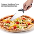thumbnail image 3 of Cortador de Pizza de Pizza de Acero inoxidable, Herramiente de Servidor de Pizza de Pizza de Acero inoxidable, Herramienta para Hornear Pizza Antigüedad, 3 of 7
