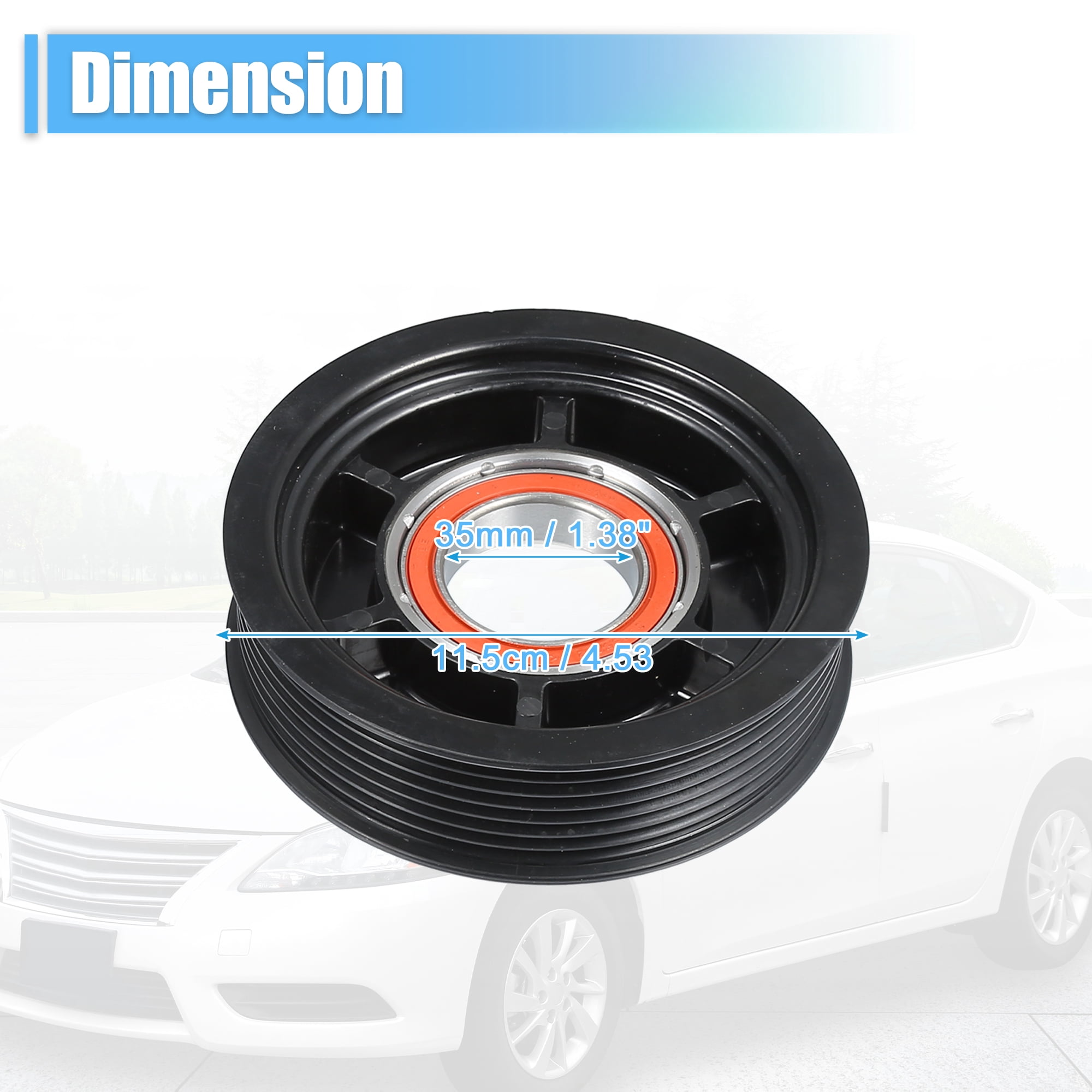 Unique Bargains AC Compressor Clutch Set Replace for Toyota Corolla 2009-2010