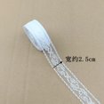 thumbnail image 4 of 32.8 Yards White Lace Trim Sewing Lace Ribbon for Crafts Bridal Wedding Decorations, Bouquet and Gift Packaging,width 1 in, Style 3, 4 of 7