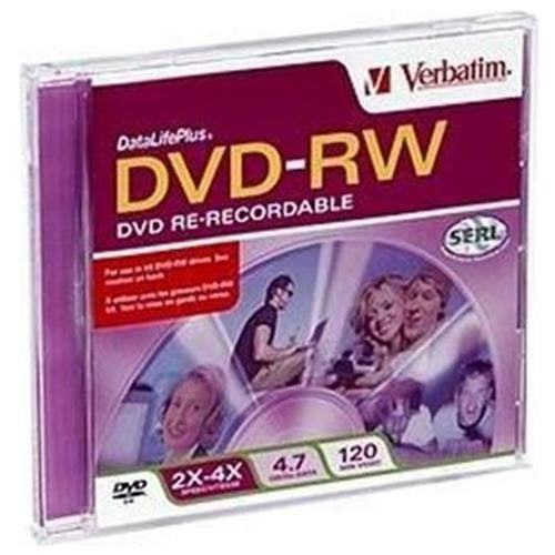 Verbatim DVDRW 4.7GB 4x Branded Slim Case