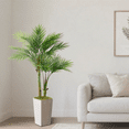 thumbnail image 6 of OLIVIVI Artificial Pearl Palm Tree 5FT Tall Faux Silk Plant for Home Office Decor Indoor Outdoor Fake Lifelike Potted Tree with Wood Branches 1 pack, 6 of 10
