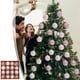 thumbnail image 1 of Set de Bolas Navideñas Colgantes de Plástico Rosa, 6X6X6 Cm - Paquete de 16, 1 of 6