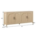 thumbnail image 3 of Walker Edison Modern 2-Shelf 70" Sideboard with Reeded Arch Detailing, Coastal Oak, 3 of 21