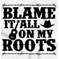 thumbnail image 2 of Blame It On My Roots Country Music Womens Fitted Plus Size Graphic Tee Brisco Brands 2X, 2 of 5
