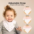 thumbnail image 3 of Baberos tipo bandana KeaBabies, 100% algodón orgánico, paquete de 8 unidades para niñas, 3 of 9
