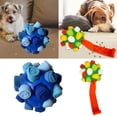 thumbnail image 1 of 2x juguetes interactivos portátiles para perros, juguetes resistentes a mordeduras, pelota para olfatear mascotas, juguete para cachorros, aumento del coeficiente , juguetes Azul Fernando Juguetes para oler, 1 of 8
