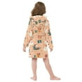 thumbnail image 5 of FORMRS Niños Bathrobe Unisex Hooded Robe Soft Plush Pajamas Sleepwear, Size 4-6T, Christmas Santa, 5 of 7