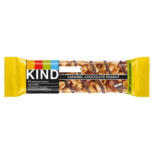 KIND Caramel Chocolate Peanut 12 Bar Pack 12 x 40g, British Import (Pack of 3)