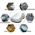 thumbnail image 4 of Car Automotive Cover Waterproof All Weather UV Sun Snow Dust Rain Resistant Storage Protection L 480 x 175 x 120 cm, 4 of 7