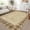 Linen, variant on Yesurprise 5x7 Modern Plaid Area Rugs - Bordered, Washable, Non-Slip, Soft Carpet, Low Pile Indoor Area Rugs for Living Room, Bedroom, Office - Linen