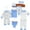 Blue, variant on LAPAKIDS 8PCS Newborn Baby Boy Clothes Baby Outfits Shower Gift Set 0-3 Months
