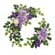 thumbnail image 2 of 2 piezas de arco de boda con flores decorativas, hojas verdes, flores artificiales rústicas Púrpura, 2 of 9