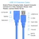 thumbnail image 2 of Cable alargador USB 3.0 macho a hembra, sincronización y carga rápidas de datos, alta velocidad de 4,8 Gbps, conexión estable, conectores moldeados de alta calidad., 2 of 5