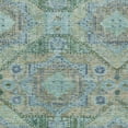 thumbnail image 4 of HomeRoots 626170 3 x 5 ft. Green & Pale Aqua Moroccan Washable Traditional Indoor & Outdoor Rectangle Area Rug, 4 of 9