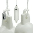 thumbnail image 2 of MSC Vinyl Ribbed Boat Fenders Bumpers (White, 8.5" x 27"), 4 Fenders including fender lines and inflators, 2 of 5
