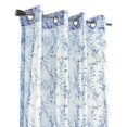 thumbnail image 3 of Loft Living Jennifer Botanical Print Grommet Single Curtain Panel Light-filtering 52" x 95" in Grey, 3 of 5