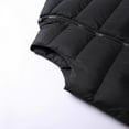 thumbnail image 4 of cocolona Puffer Vest for Men Sleeveless Stand Up Collar Down Jacket Winter Thickened Warm Coat with Detachable Hooded, 4 of 6