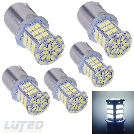 LUYED 5 x 900 Lumens 12v-24v 1156 1141 1003 3014 78-EX Chipsets Led Bulb Used For Back Up Reverse Lights,Brake Lights,Tail Lights,Rv light,Xenon White(Best Choice Of High