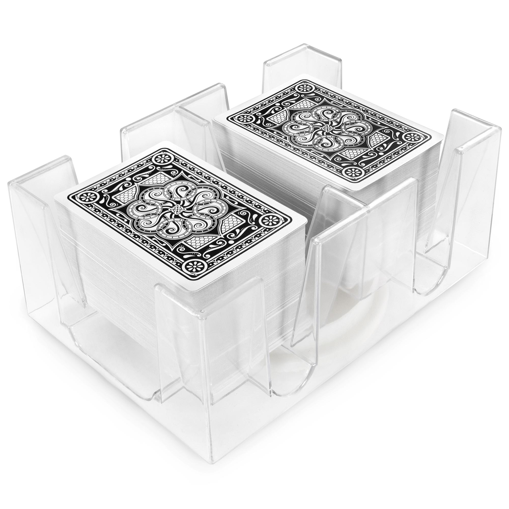[Pack of 3] 6Deck Rotating Card Holder Revolving Playing Card Tray