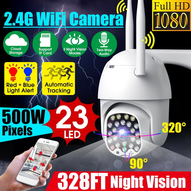 HD 1080P Wifi IP Camera Color Night Vision Motion Detection Two Way Audio