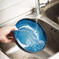 thumbnail image 5 of 30oz Ceramic bowls set of 4-8" serving bowls for Kitchen,Pasta,Salad-Dishwasher & Microwave Safe Perfect for Housewarming, Thanksgiving, Christmas-Royal Blue, 5 of 6