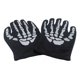 thumbnail image 4 of 1 Par Guantes Grandes Diseño Huesos Calaca Ligeros Poliéster, 4 of 4