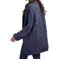 thumbnail image 4 of Women Oversized Chunky Open Front Cardigan Sweaters Cable Knit Long Sleeve Cardigans Outwear Coats, 4 of 6