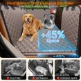 thumbnail image 2 of Backseat Extender for Dogs - Hard Bottom Dog Car Seat Cover for Back Seat, Dog Hammock for Car and SUV, Pet Rear Seat Protector Dogs Travel Bed with Mesh Window & Side Flaps, 2 of 7