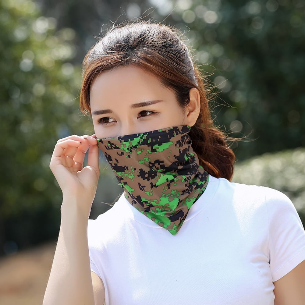 3X Ice Silk Face Mask Tube Scarf Balaclava Neck Gaiter Outdoor Bandana Headwear 