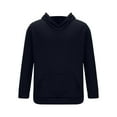 thumbnail image 4 of Yanghang Hoodies Men Casual Fashion Solid Pullover Long Sleeve Hoodie With Pocket Sweatshirts, 4 of 5