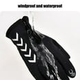 thumbnail image 4 of Waterproof Windproof Fleece Lined Touchscreen Gloves Warm Cycling Skiing Outdoor Sports Gloves Wear Resistant Zipper Gloves for Men and Women, 4 of 7