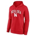 thumbnail image 2 of Women's Fanatics Scarlet Nebraska Huskers Evergreen Campus Pullover Hoodie, 2 of 3