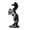 Black, variant on TISHITA Horse Statue Horse Sculpture Tabletop Ornament, Furnishing Animal Collectible Statue Horse Figurine for Bookshelf Living Room White