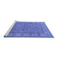 thumbnail image 2 of Ahgly Company Machine Washable Indoor Round Oriental Blue Traditional Area Rugs, 8' Round, 2 of 4
