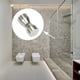 thumbnail image 4 of Shower door handle - silver aluminum alloy - for shower doors, glass, 4 of 5