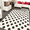 Black & White, variant on RUMAISA RUGS Classic Area Rugs, Yellow Wool & Silk Carpet Carpet for Living Room, Indoor Area Rug, Non Slip, Rug for Bedroom Dining Room (Size: 8' X 8' ft)