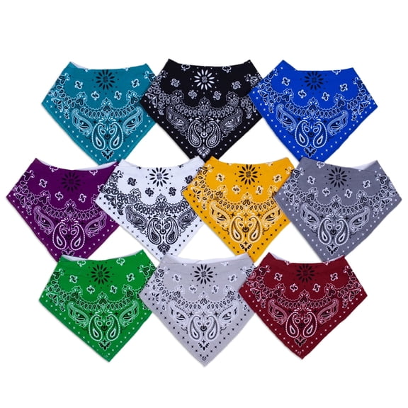 10 pack baby bibs, adjustable snap bandana bib, machine washable bib, fade resistant drool bib, lightweight cotton bib, no scratch infant bib, durable saliva bib