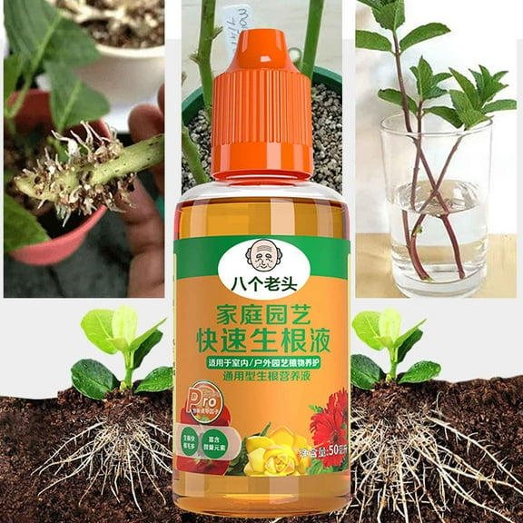 Beforeyayn Rooting Liquid Plant Rapid Rooting Agent Flower Plant Strong Seedling Aransplanting Fertilizer, Plant Universal Powerful Rooting Agent 50ml Holiday Savings Gifts