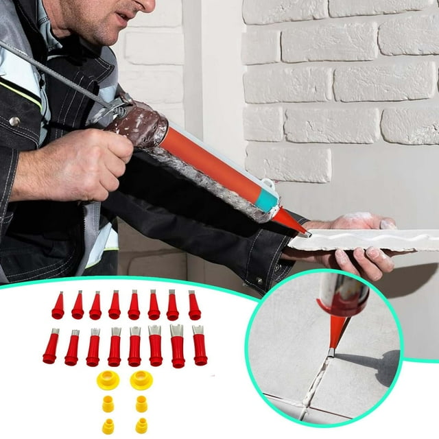 Boreal Craft Removable Stainless Steel Caulking Nozzle For Bathroom Kitchen Doors And Windows Reusable Stainless Steel Filling Spray Laptop Screwdriver Apartment Must Haves for Women 26 Toolbox Build