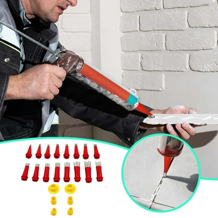 

Removable Stainless Steel Caulking Nozzle For Bathroom Kitchen Doors And Windows Reusable Stainless Steel Filling Spray